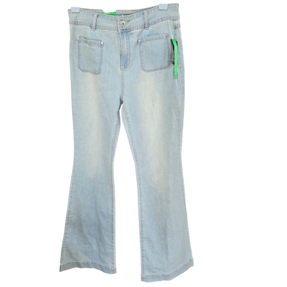INC Internstional Concepts Light Blue Flare Denim Jeans Size 8 NWT